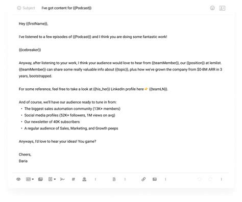 Pr Package Email Template