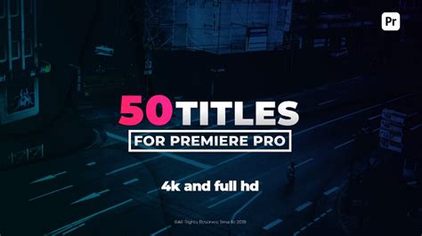Premiere Pro Title Templates
