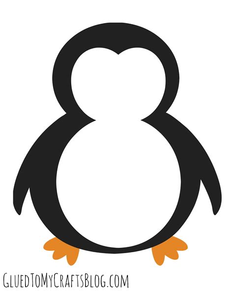 Preschool Penguin Cut Out Template