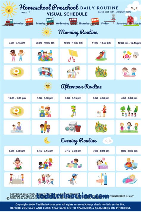 Preschool Routine Chart
