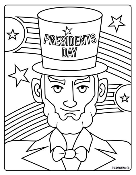 Presidents Day Coloring Pages Printable