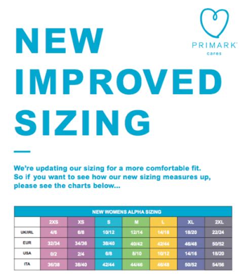 Primark Us Size Chart