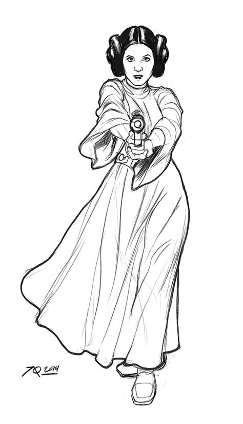 Princess Leia Drawing