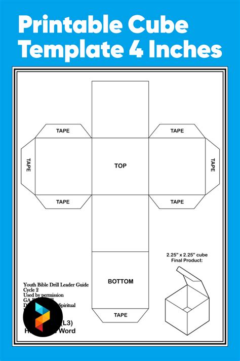 Print Cube Template