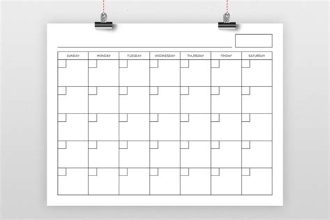Printable 8.5 X11 Calendar