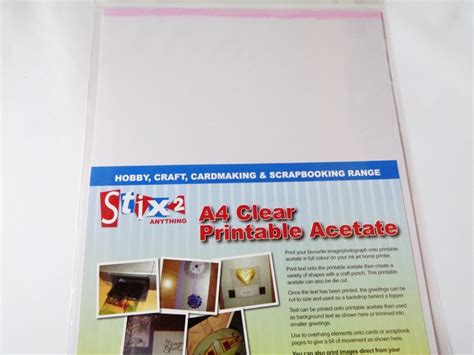 Printable Acetate Sheets