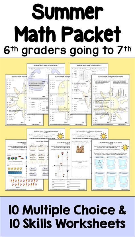 Printable Activities For 6th Graders