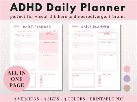 Printable Adhd Planner