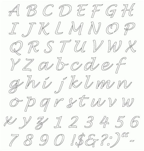 Printable Alphabet Template