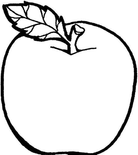 Printable Apple Coloring Page