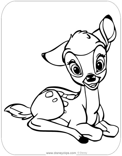 Printable Bambi Coloring Pages