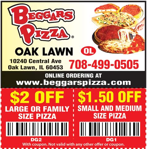 Printable Beggars Pizza Coupons