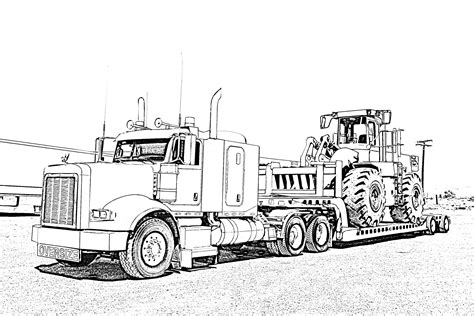 Printable Big Truck Coloring Pages