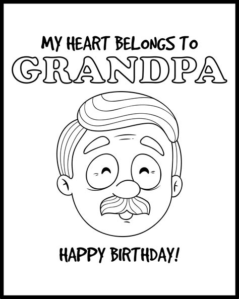 Printable Birthday Cards For Grandpa