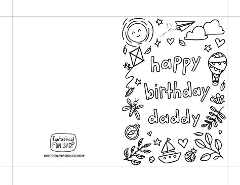 Printable Birthday Cards For Papa