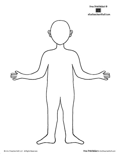 Printable Body Outline Template
