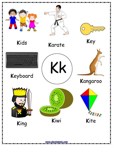 Printable Books With Pictures And Words Letter K