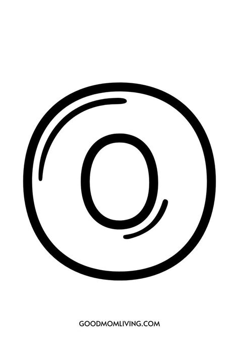 Printable Bubble Letter O