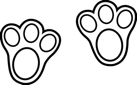 Printable Bunny Paw Prints