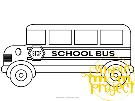 Printable Bus Template