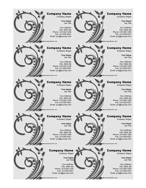 Printable Business Cards Free