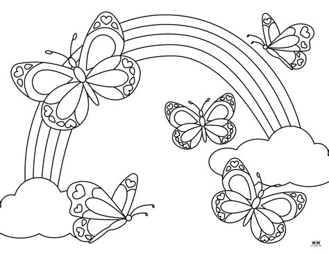 Printable Butterfly Coloring Sheets
