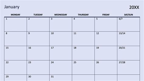 Printable Calendar Editable