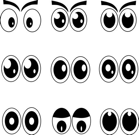 Printable Cartoon Eyes