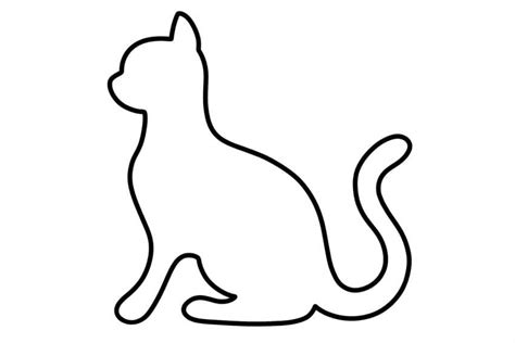 Printable Cat Outline