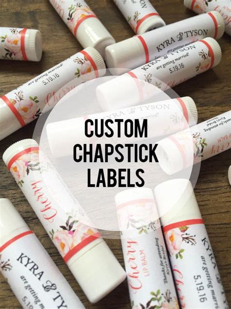 Printable Chapstick Labels