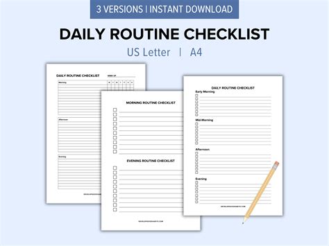 Printable Checjlist