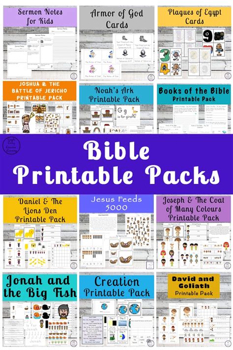 Printable Children's Bible Studies