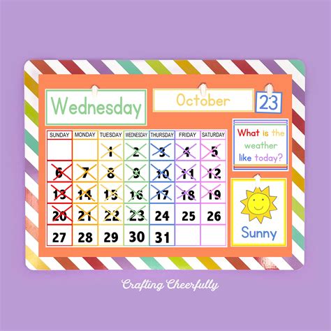 Printable Children's Calendar