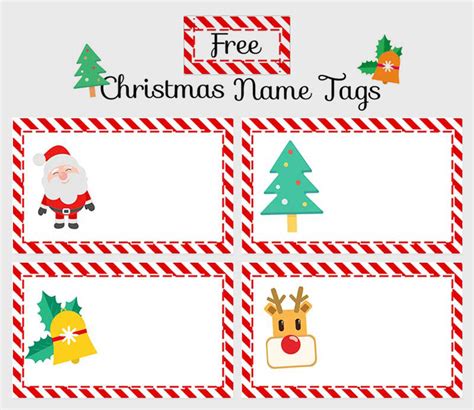 Printable Christmas Name Labels