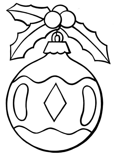 Printable Christmas Tree Ornaments To Color