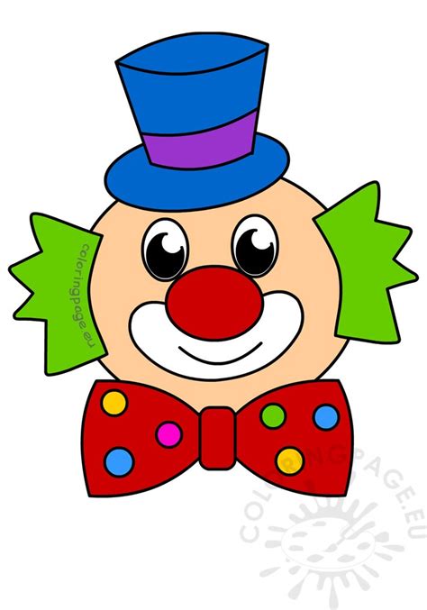 Printable Clown Face