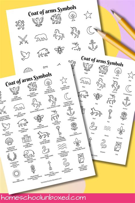 Printable Coat Of Arms Symbols