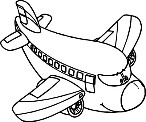 Printable Coloring Pages Airplane