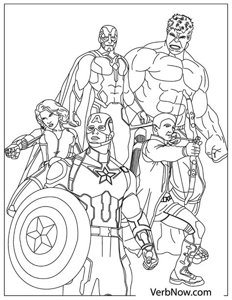 Printable Coloring Pages Avengers