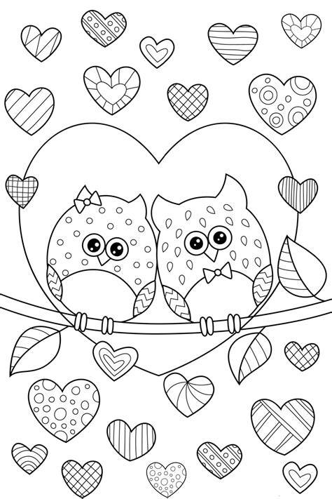 Printable Coloring Pages For Valentine's Day For Teachers