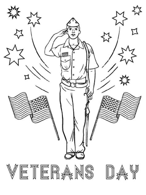 Printable Coloring Pages For Veterans Day