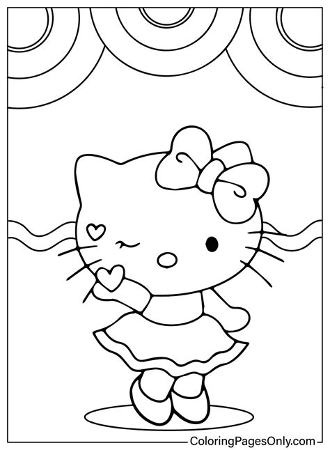 Printable Coloring Pages Hello Kitty