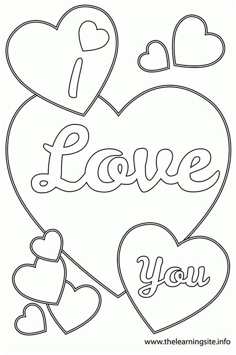 Printable Coloring Pages I Love You