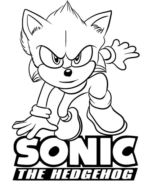 Printable Coloring Pages Sonic