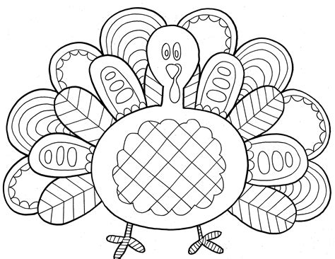 Printable Coloring Sheets For Thanksgiving