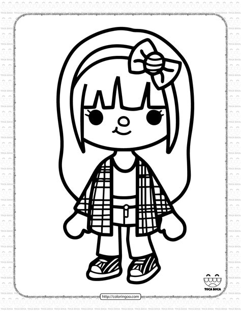 Printable Coloring Toca Boca Coloring Pages