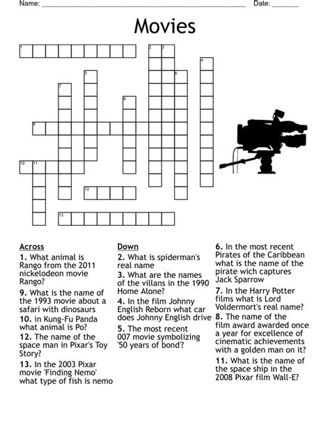 Printable Crossword Puzzles For Teens