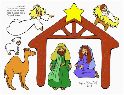 Printable Cut Out Nativity Scene