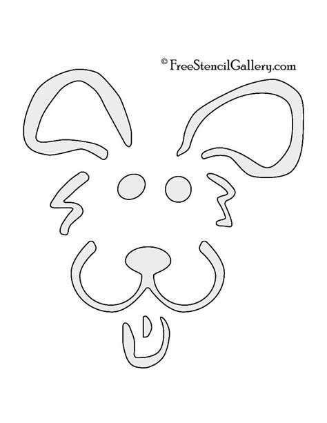 Printable Dog Stencils For Pumpkins