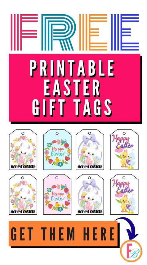 Printable Easter Gift Tags